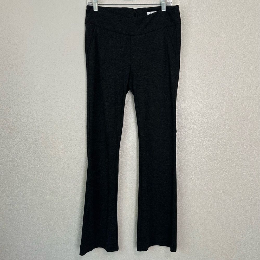 CAbi Ponte Knit Stretch Back Zip Trouser Pants
